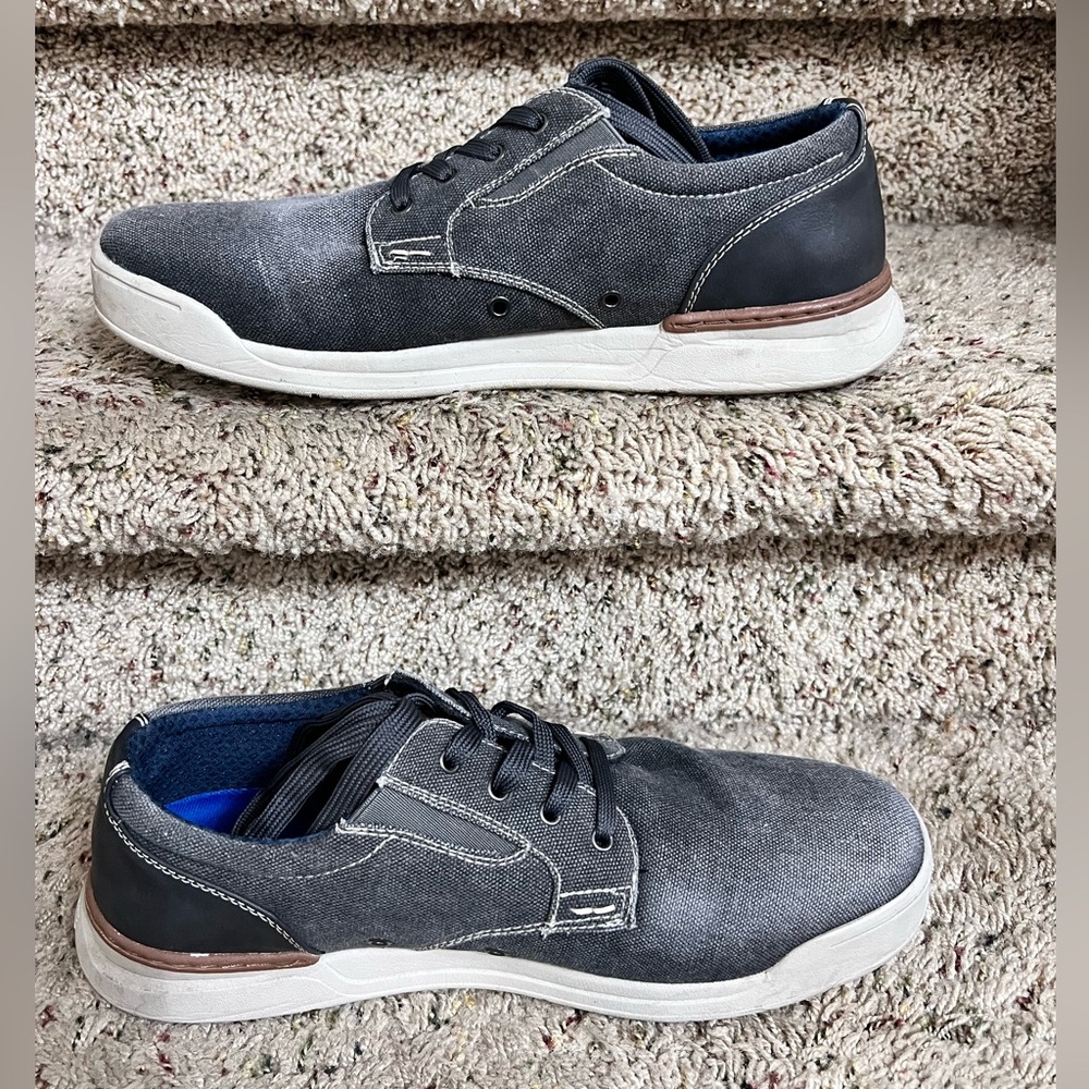 Nunn Bush Kore Men’s Tour Canvas Plain Toe Lace Up Oxford Shoes sz 11.5